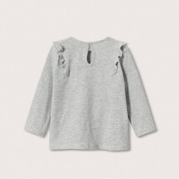 MANGO long sleeved top with ruffle details - Picture 2 of 3